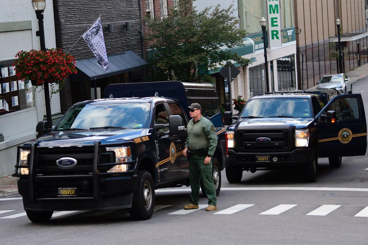 Downtown evacuation ...